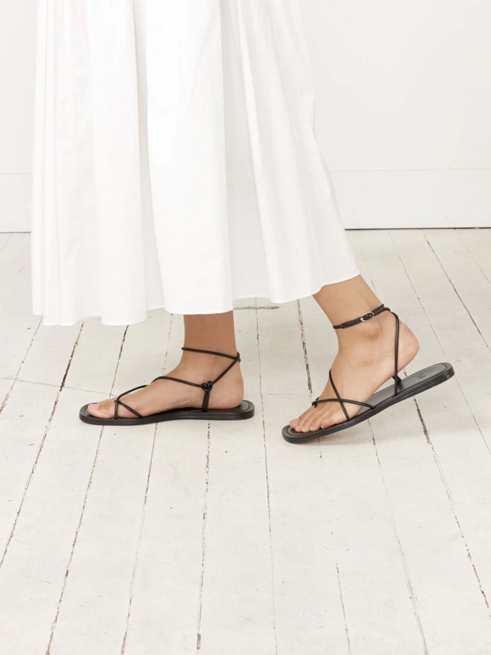 LOQ Granada Sandals in Khaki green wrap minimalist size 37 - 7.5 to 8 - Picture 3 of 16